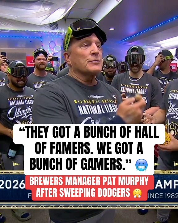 Brewers Manager Pat Murphy's mic dr...