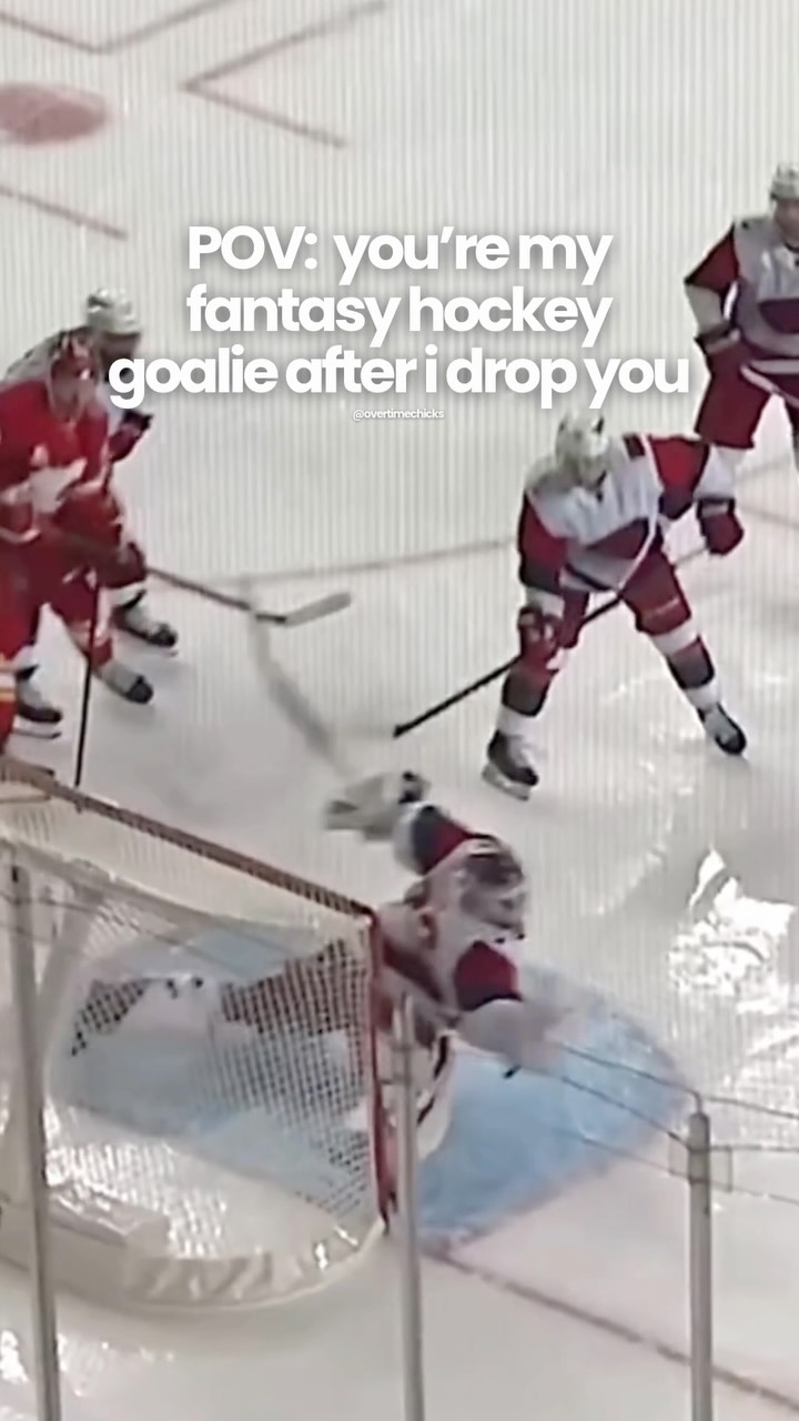 POV: You're my fantasy hockey goali...