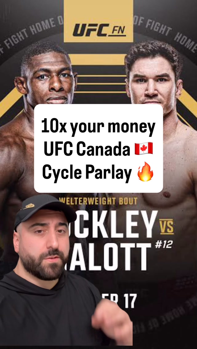 UFC Canada Cycle Parlay: Buckley vs...