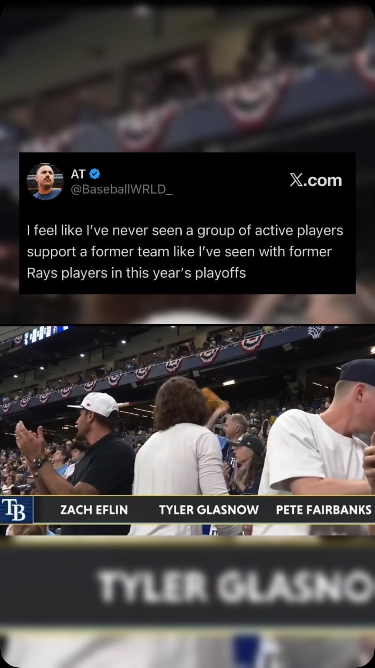 Former and active Rays players supp...