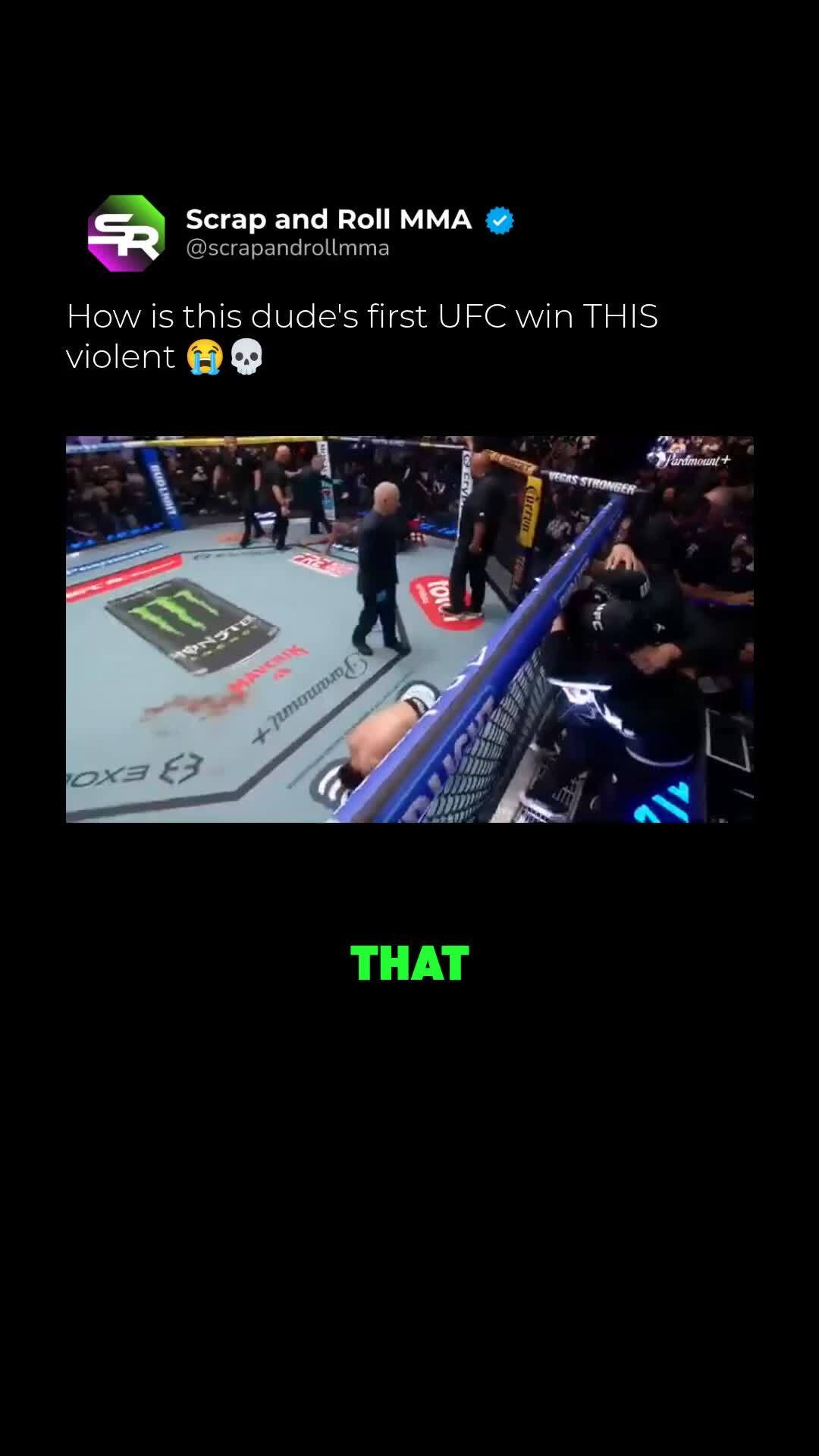 First UFC win by knockout: Tanzalob...