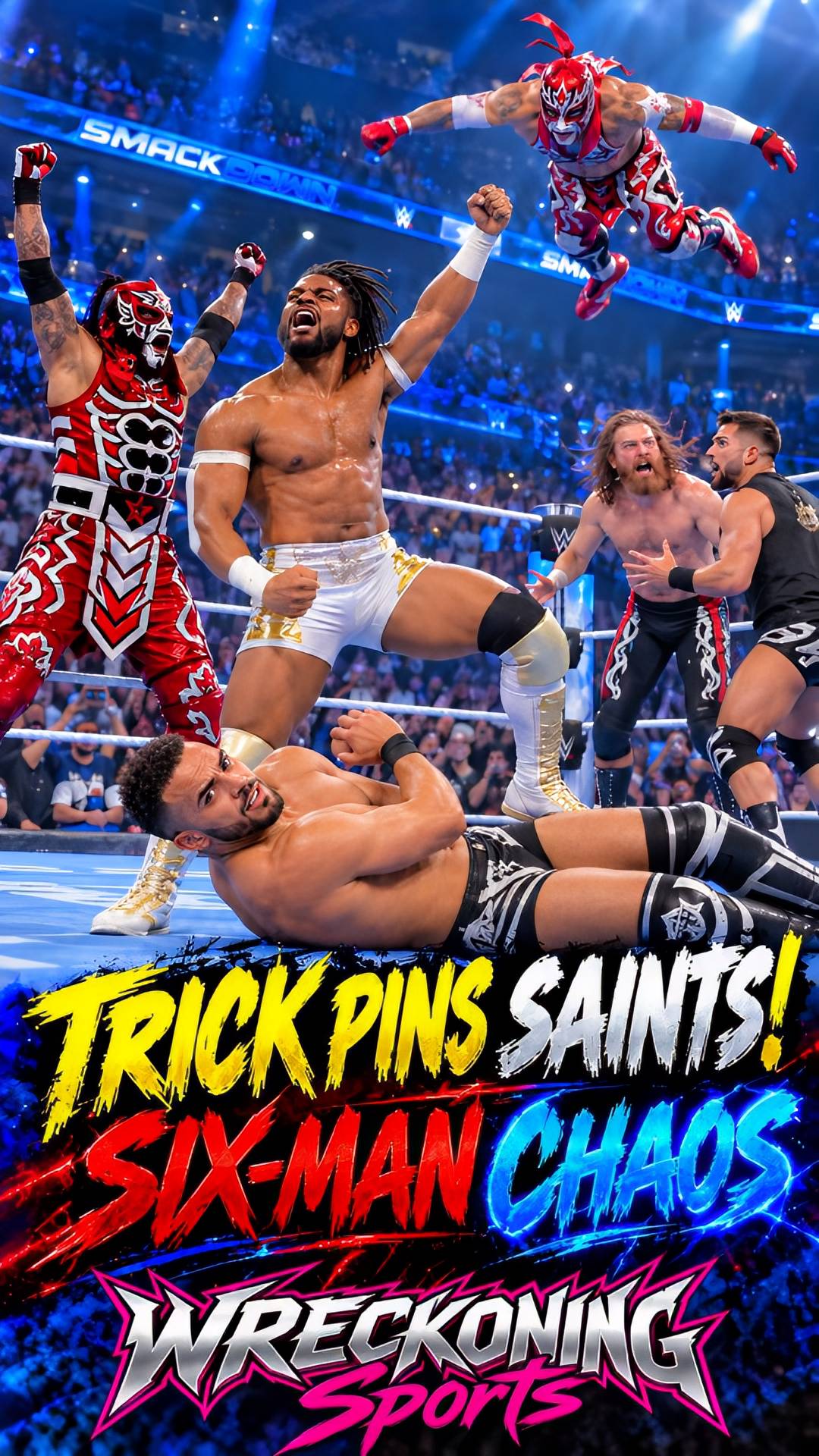 Trick Williams Pins Ricky Saints in... on MILLIONS Trick Williams Pins Ricky Saints in...