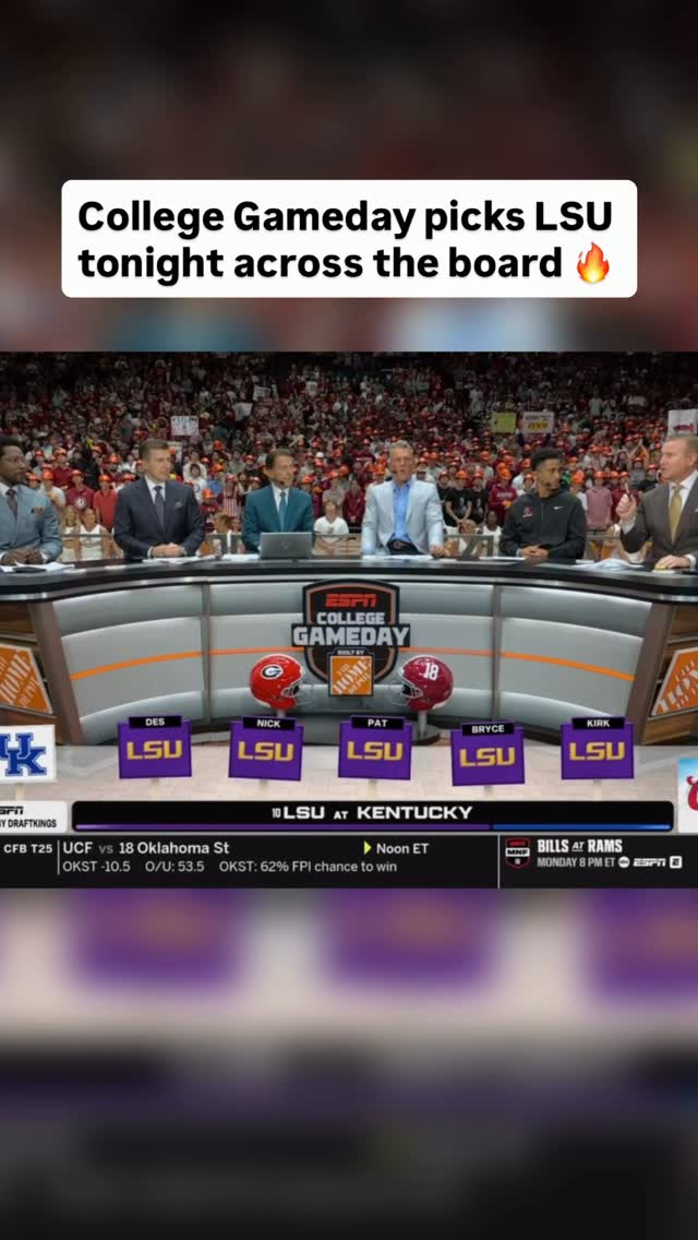 College GameDay crew picks LSU to b... on MILLIONS College GameDay crew picks LSU to b...