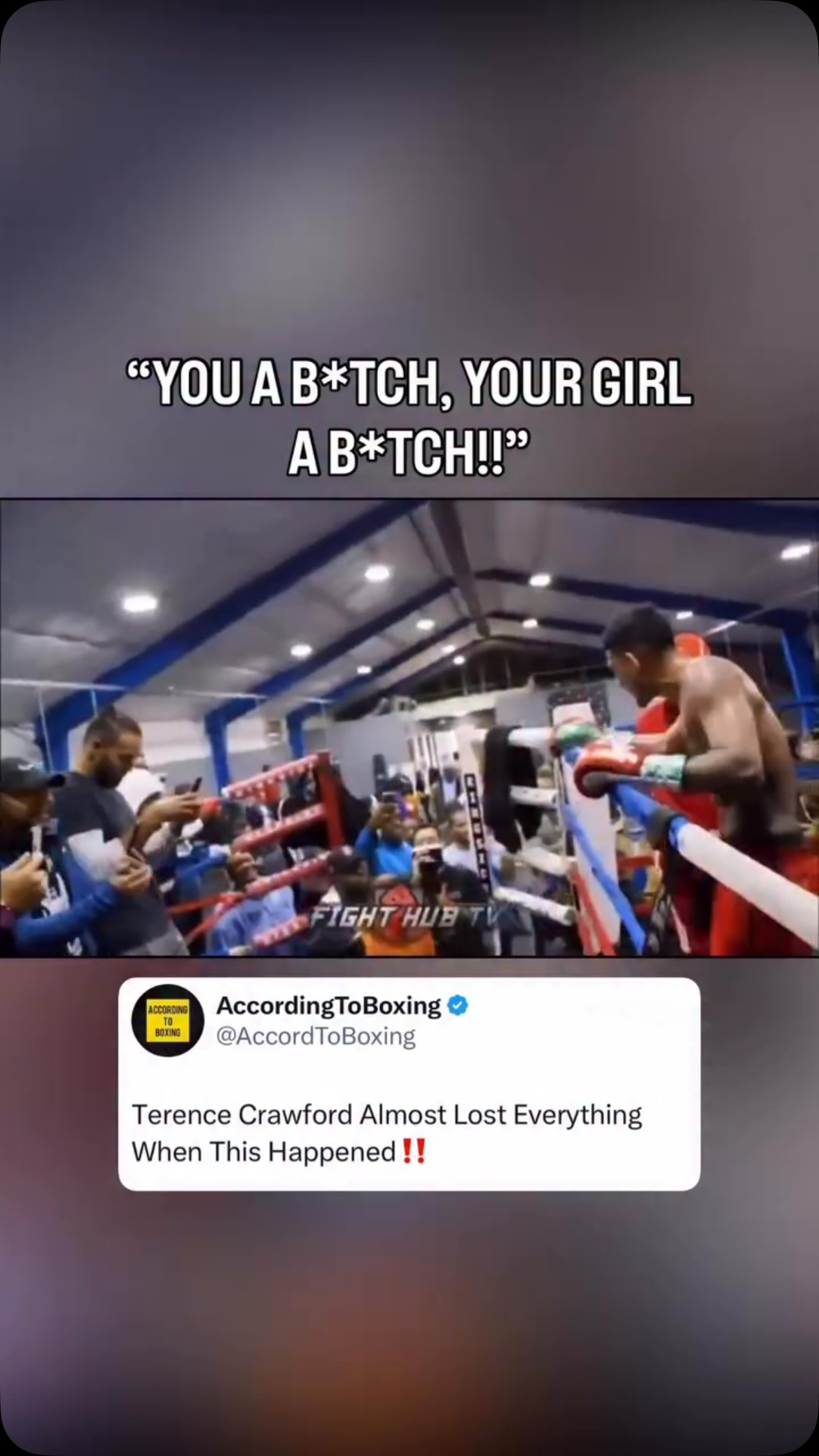 Jose Benavidez's Disrespectful Comm...
