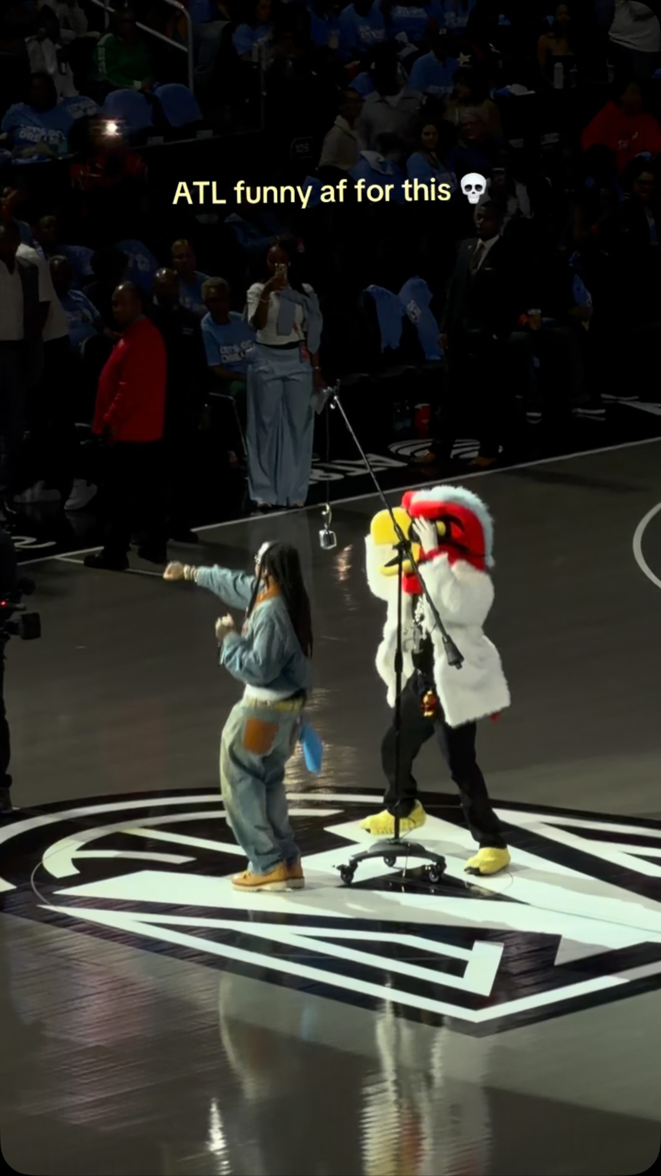 Halftime show at the WNBA Finals ga...