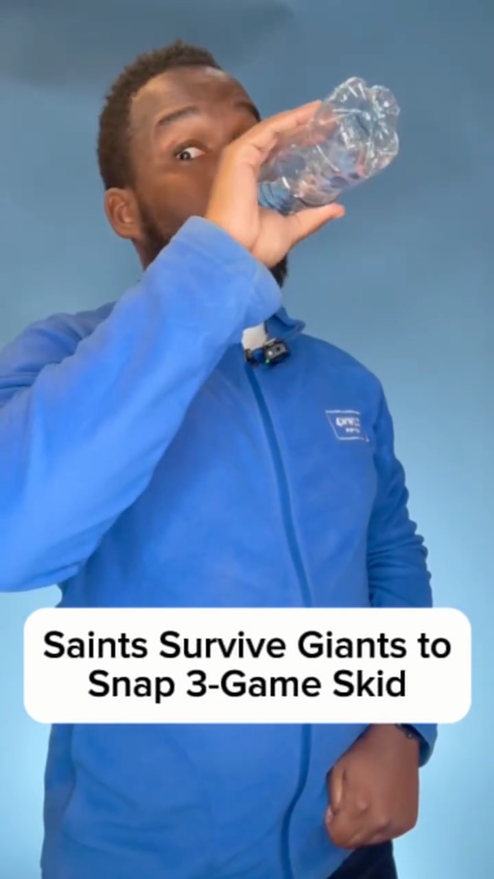 Saints Survive Giants to Snap 3-Gam...