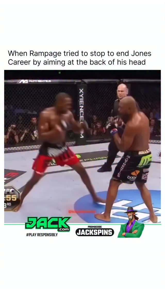 Jon Jones vs Rampage Jackson at UFC...