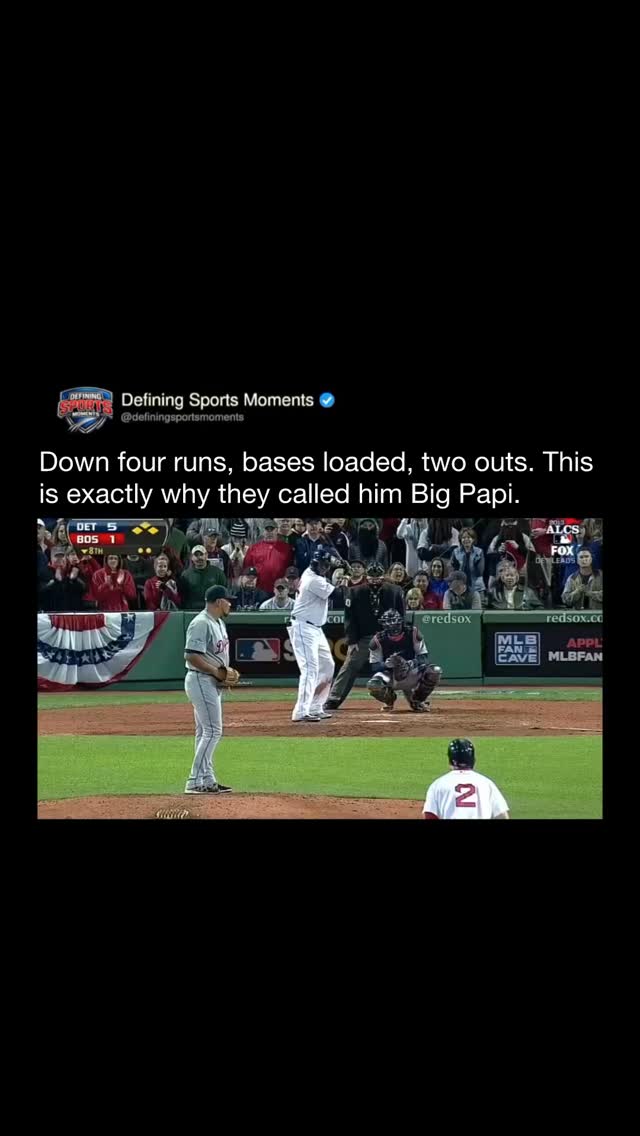 David Ortiz's game-tying grand slam...