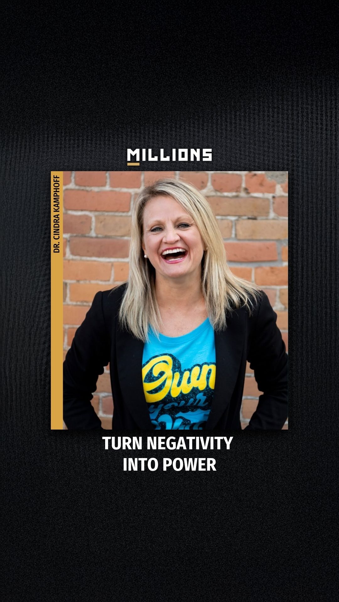 Dr. Cindra Kamphoff: Turn Negativit... on MILLIONS Dr. Cindra Kamphoff: Turn Negativit...