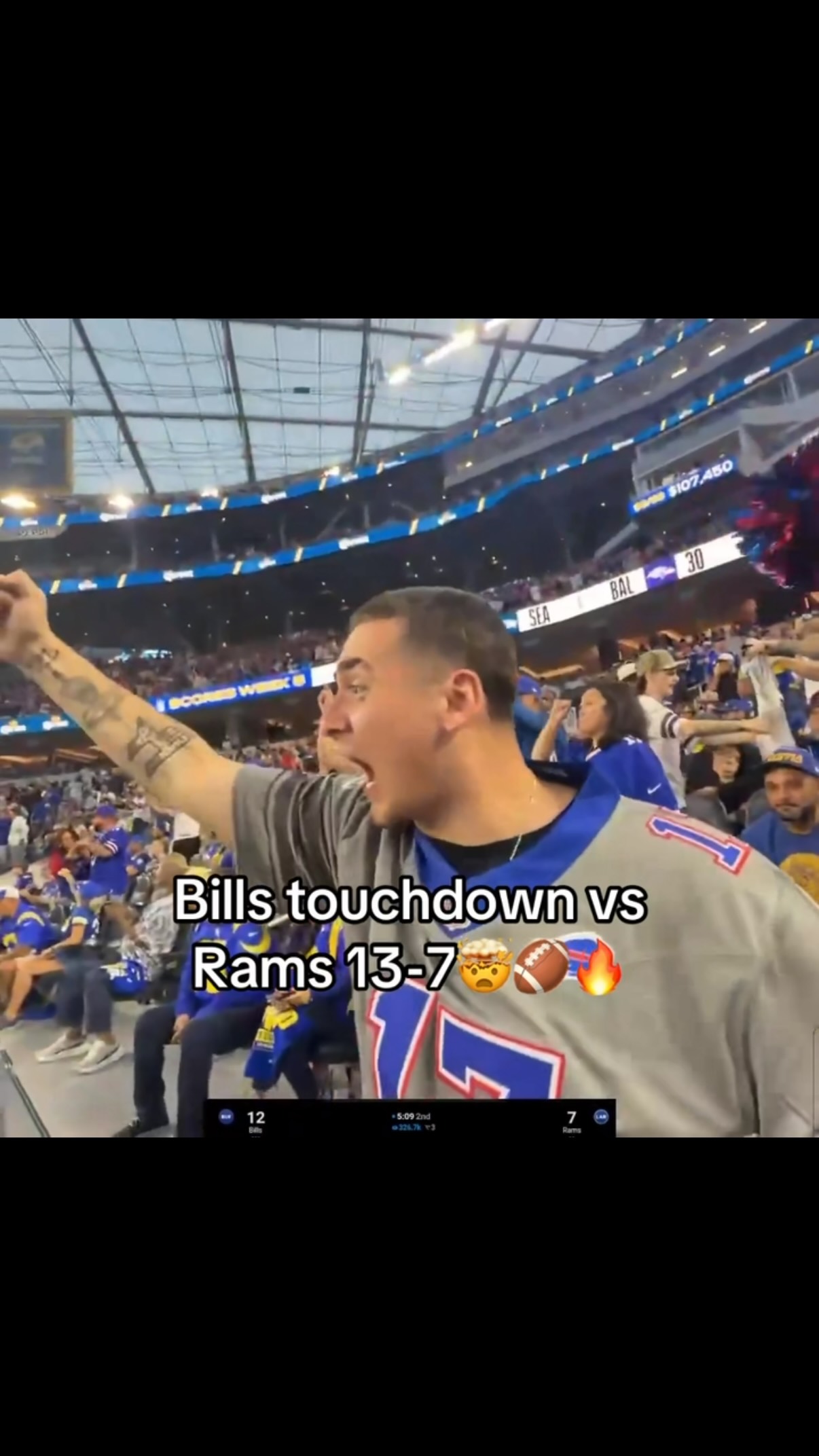 Bills touchdown vs Rams: Fan reacti... on MILLIONS Bills touchdown vs Rams: Fan reacti...