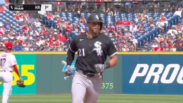 Tommy Pham's first home run of the ...