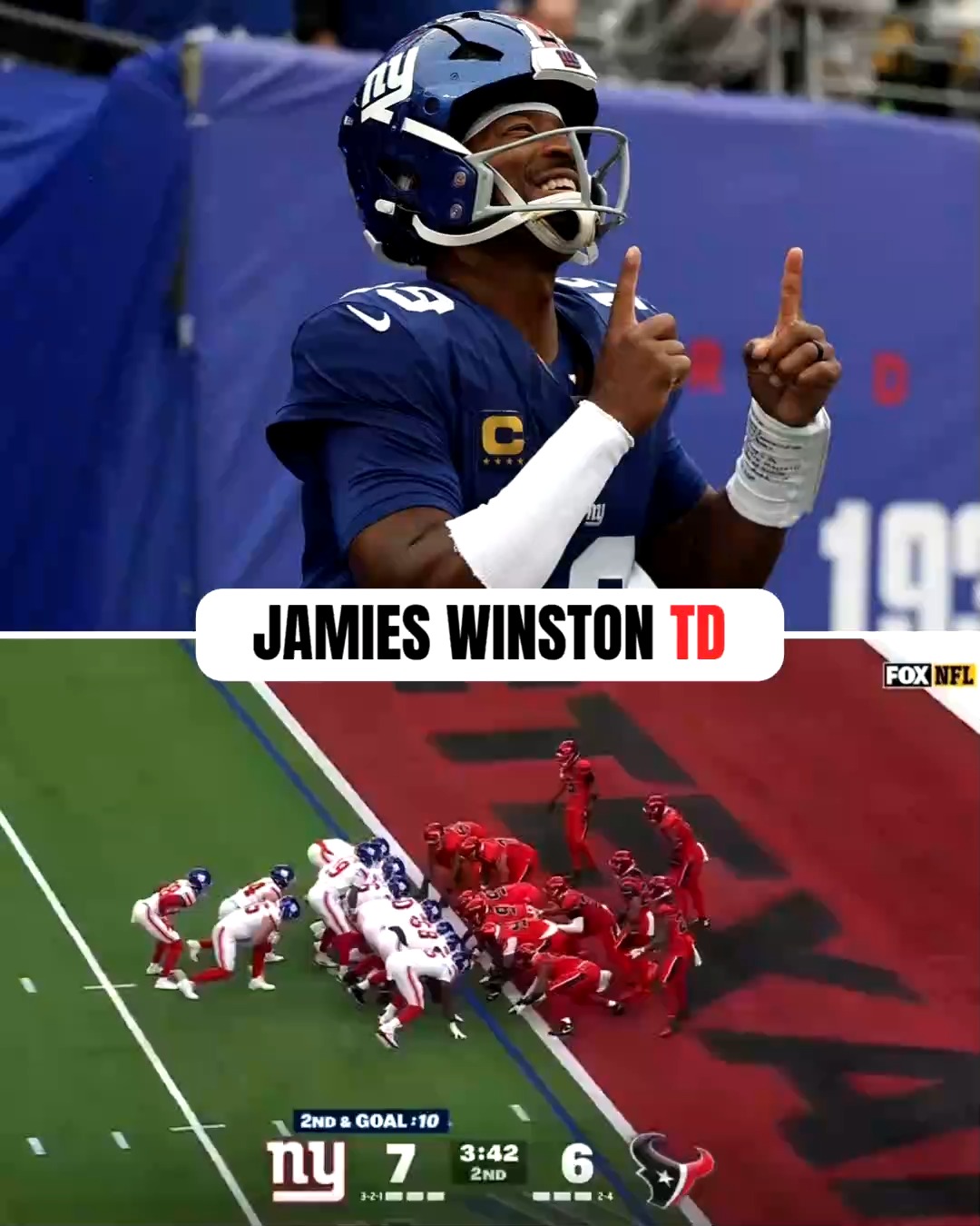 Jameis Winston scores a touchdown
