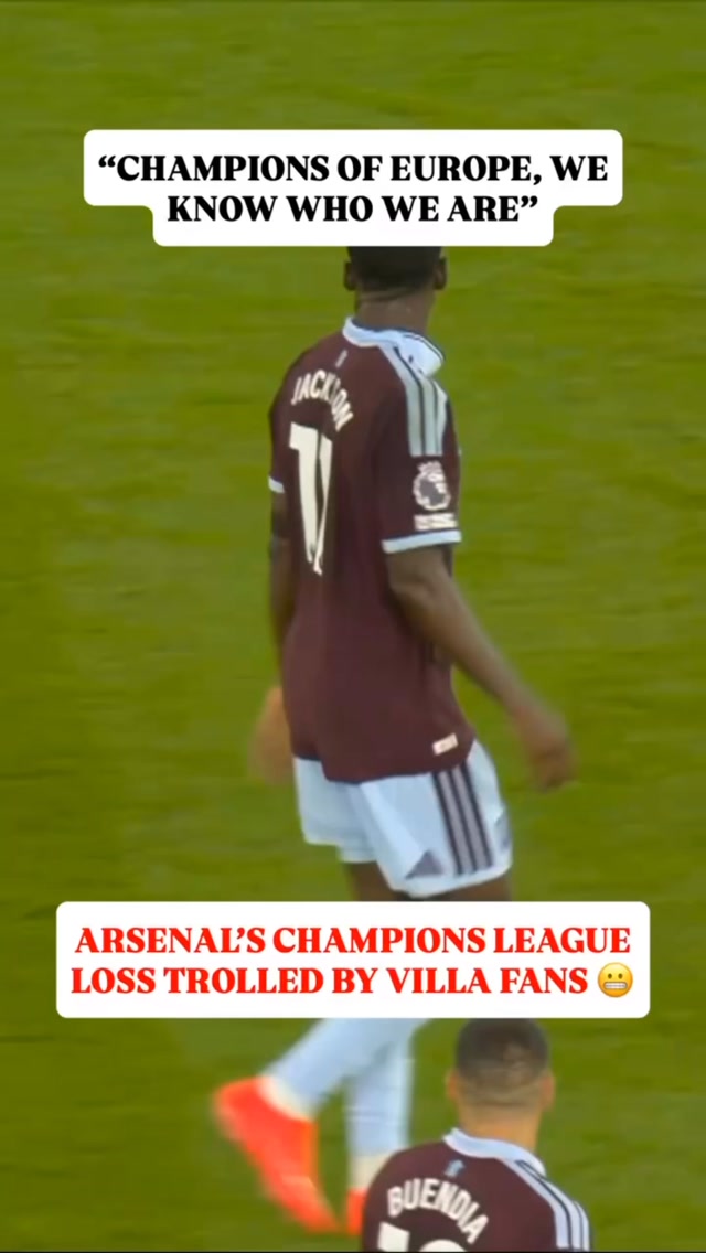 Aston Villa Fans Troll Arsenal with...
