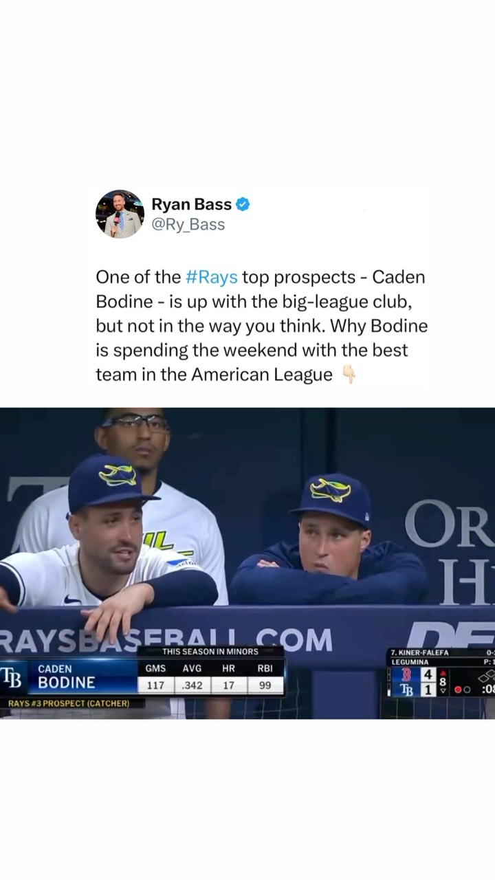 Caden Bodine joins Tampa Bay Rays' ...