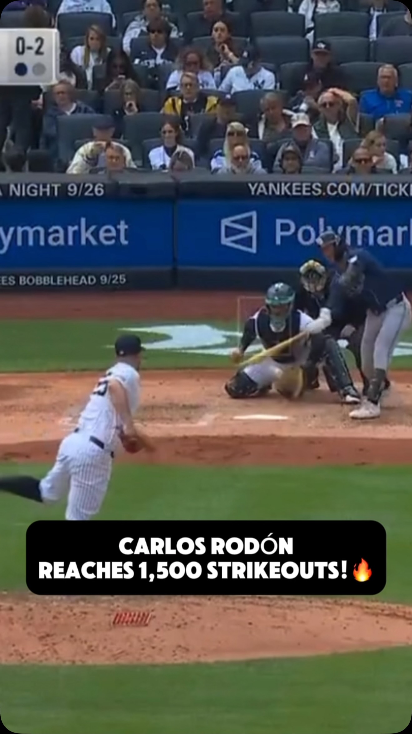 Carlos Rodón reaches 1,500 career s...