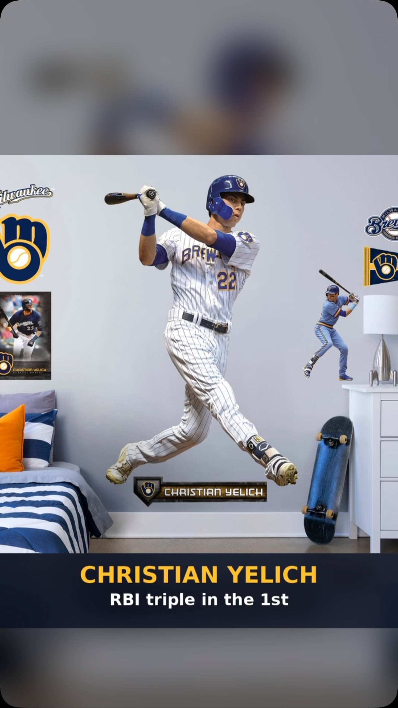 Christian Yelich RBI Triple in Game...