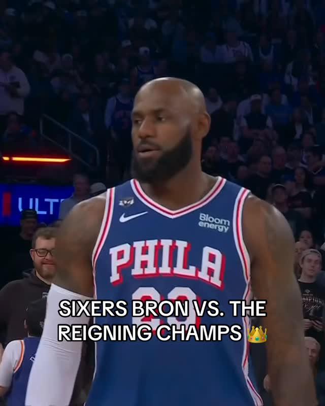 LeBron James plays against New York...