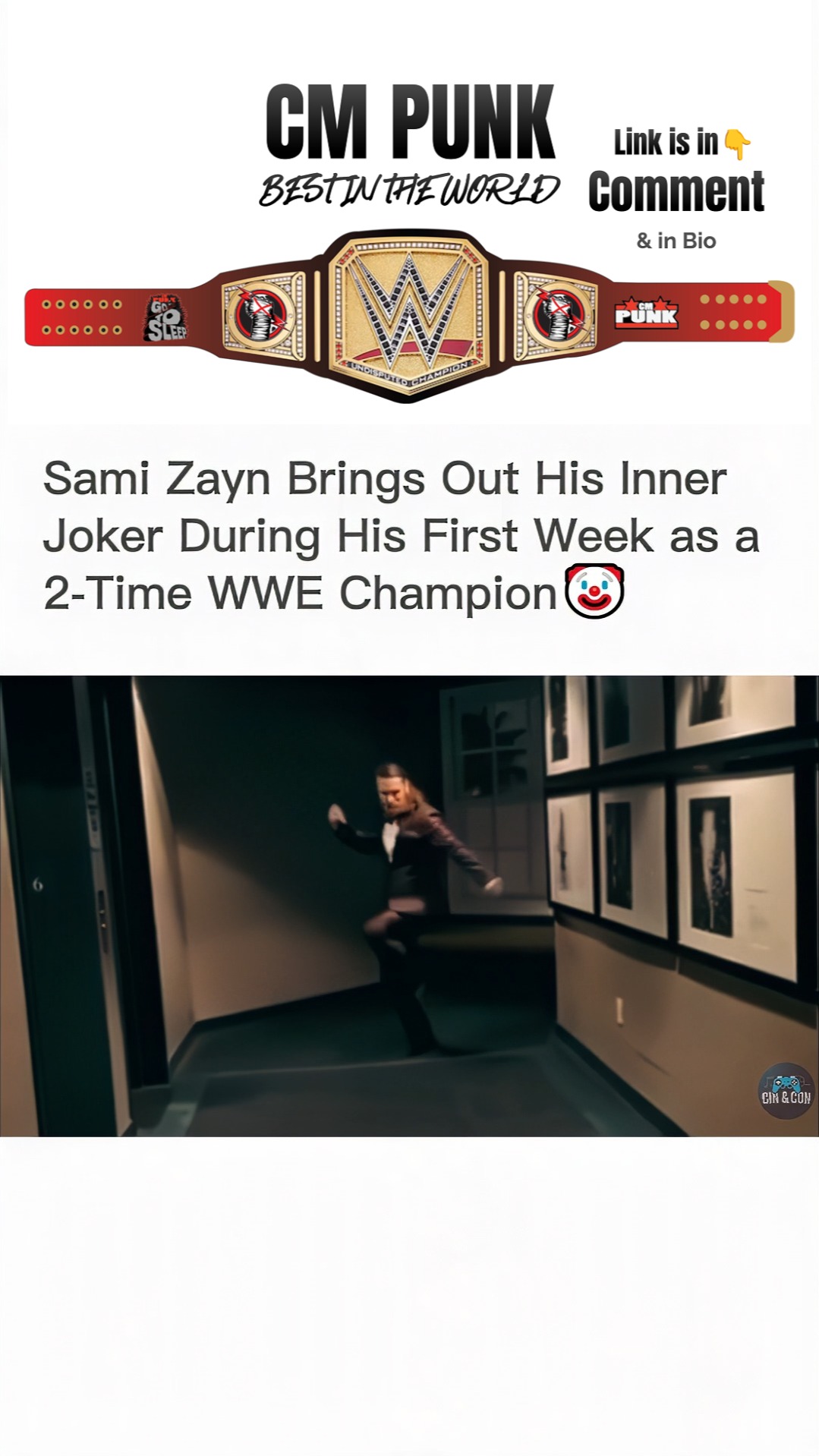 Sami Zayn's Joker-inspired celebrat...