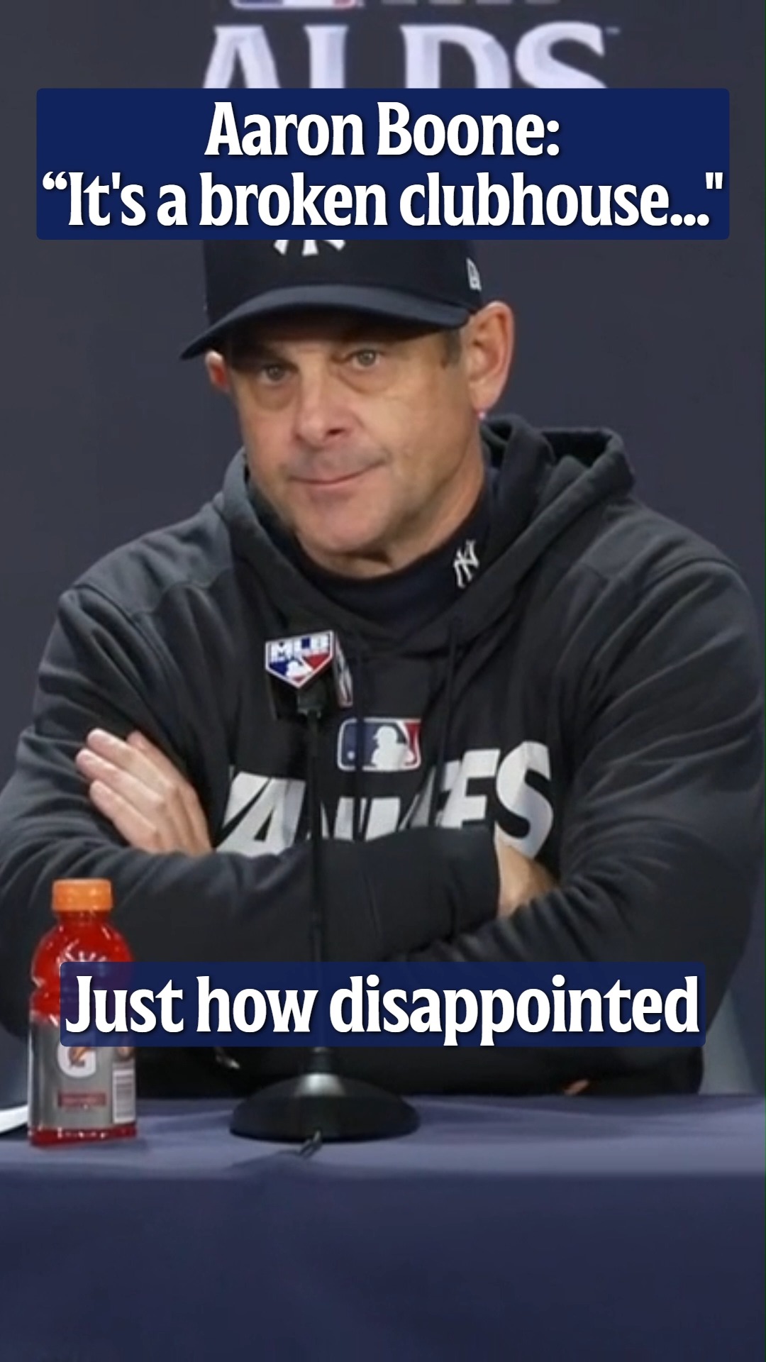 Aaron Boone on Yankees' ALDS exit: ...