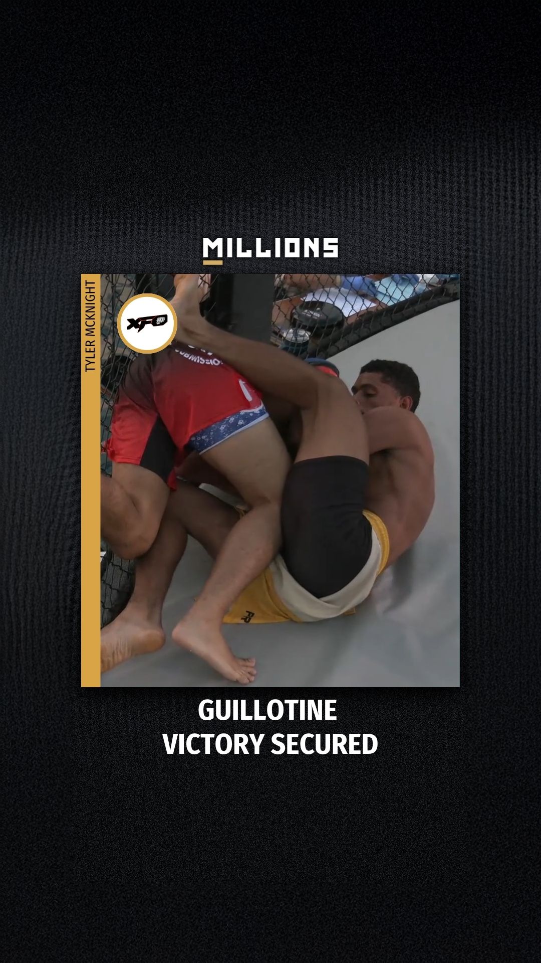 Tyler Mcknight: Guillotine Victory ... on MILLIONS Tyler Mcknight: Guillotine Victory ...
