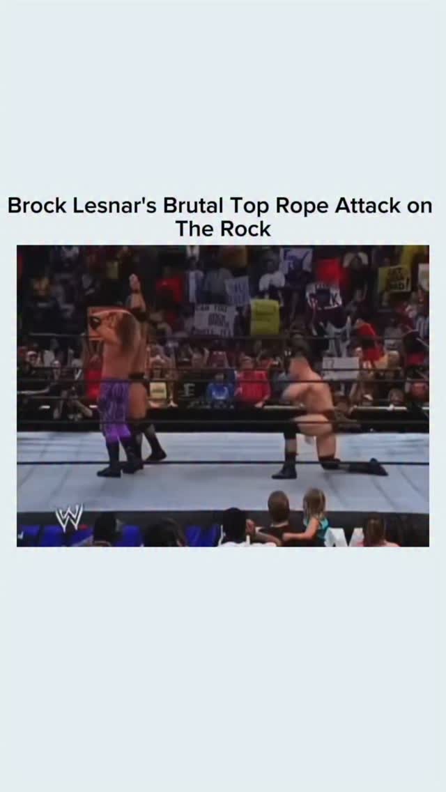Brock Lesnar's Brutal Top Rope Atta...