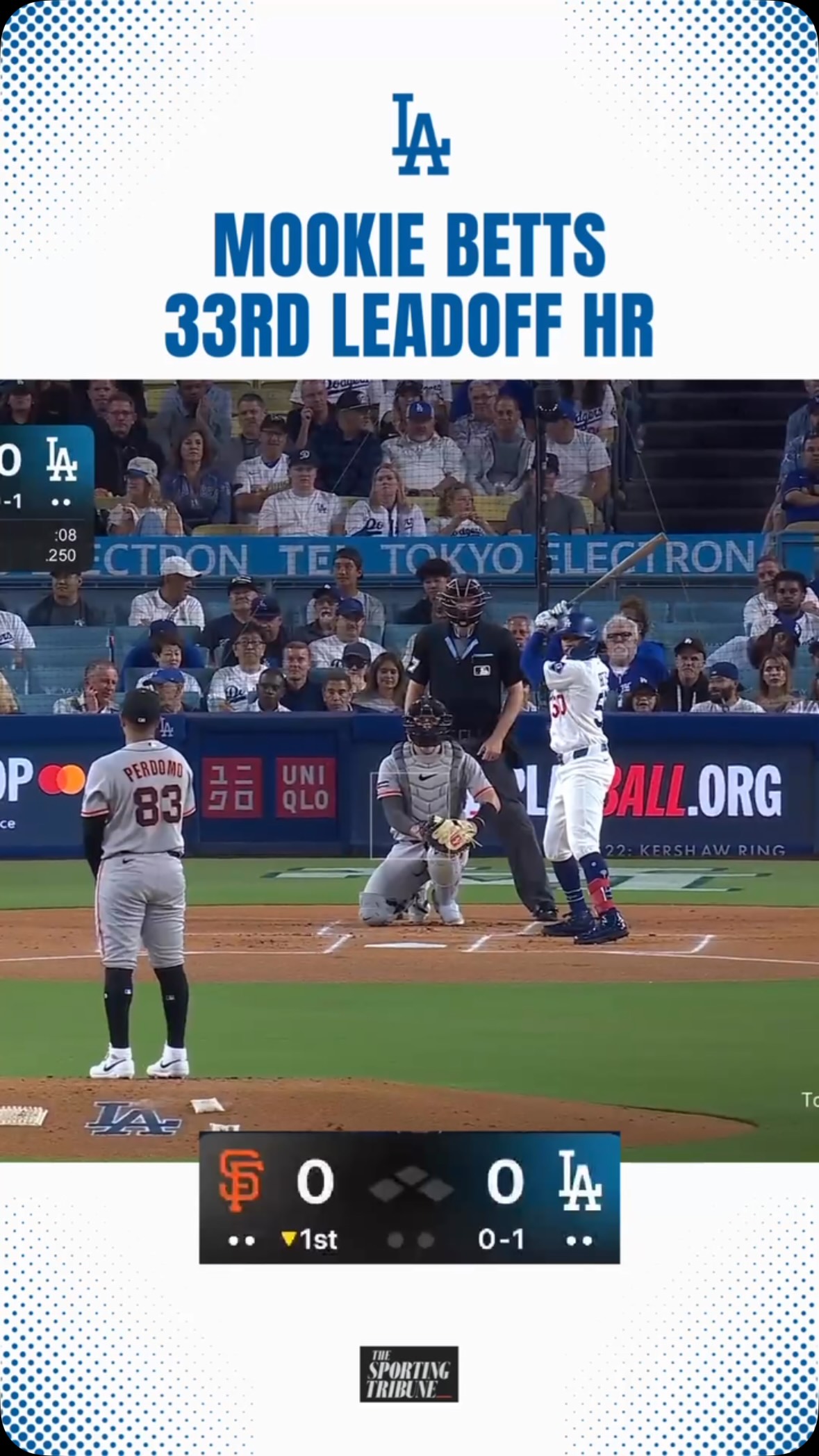 Mookie Betts' 33rd lead off home ru... on MILLIONS Mookie Betts' 33rd lead off home ru...
