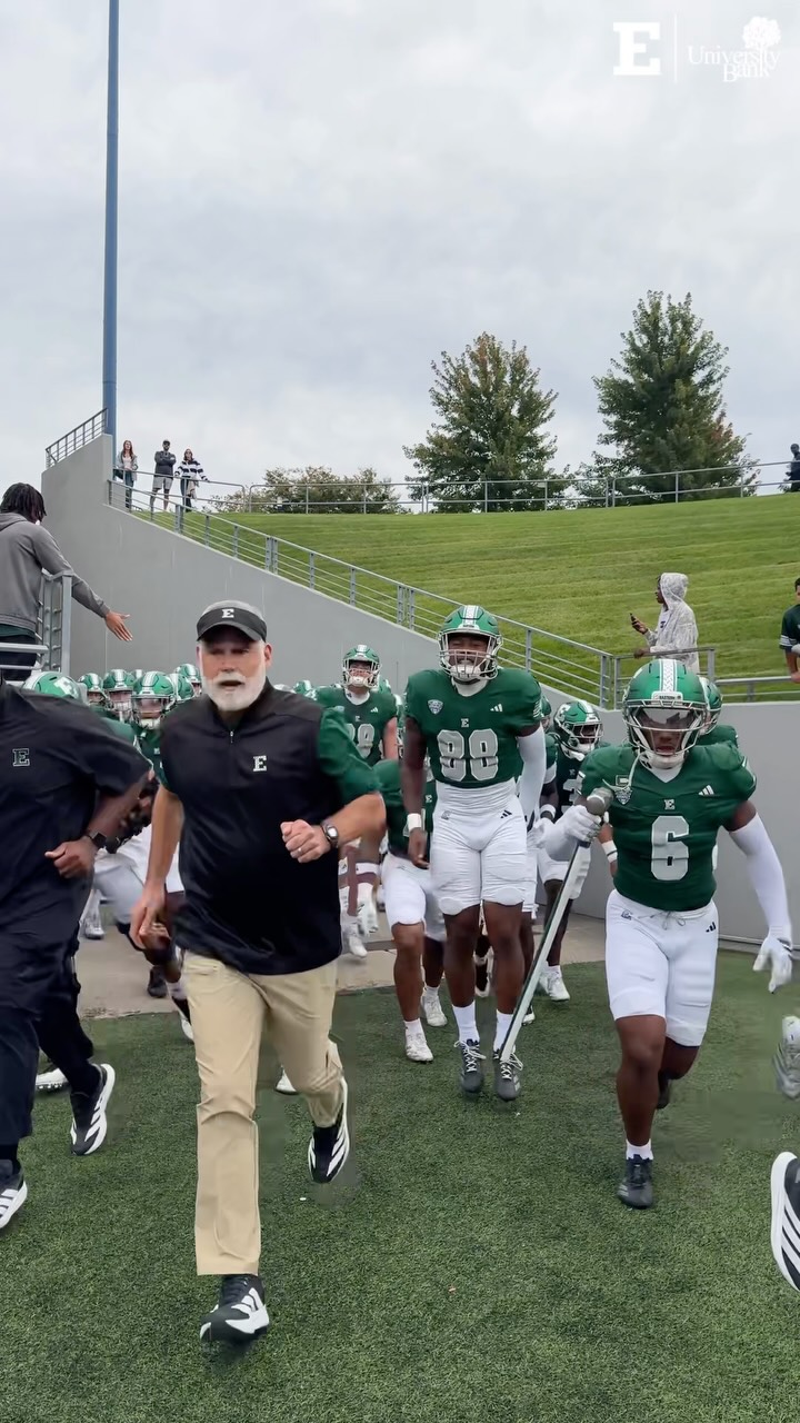 Eastern Michigan team runs onto the... on MILLIONS Eastern Michigan team runs onto the...