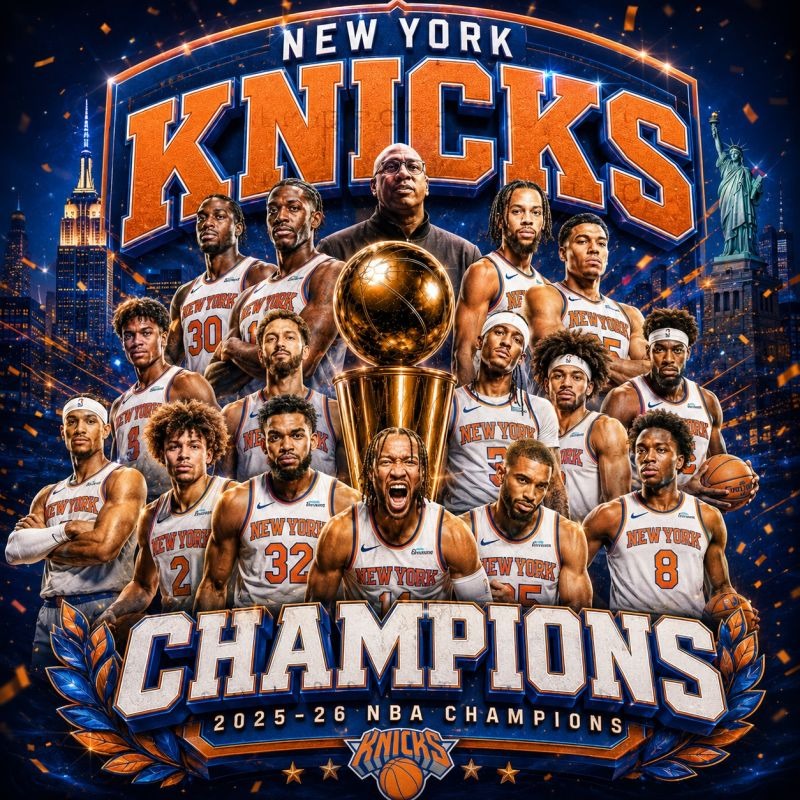 2026 NBA CHAMPIONS (New York Knicks...