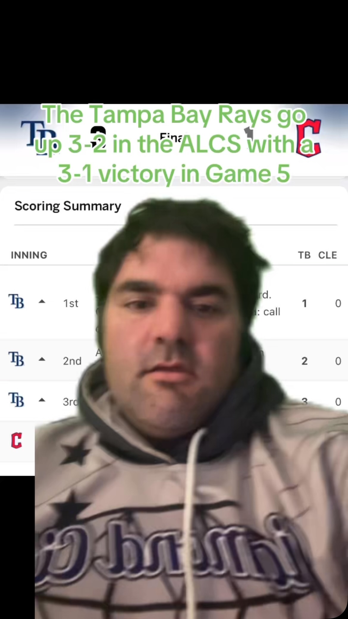 Rays take 3-2 lead over Guardians i...