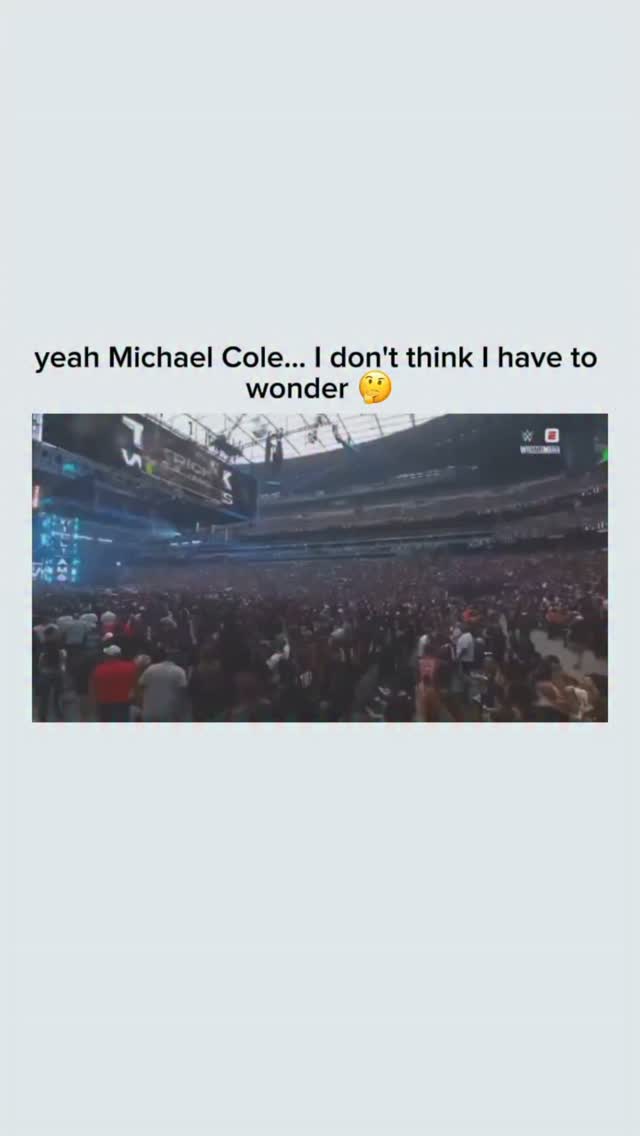 WWE meme with Michael Cole referenc...