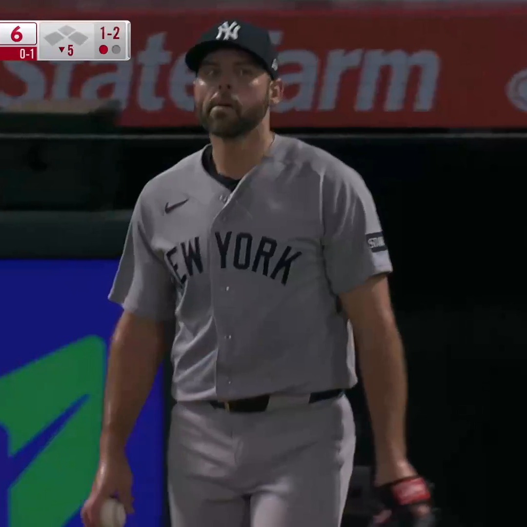 Yankees player on the field during ...