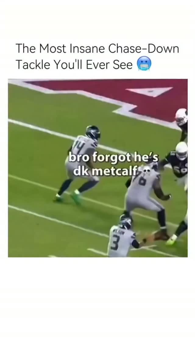 DK Metcalf's Insane Chase-Down Tack...