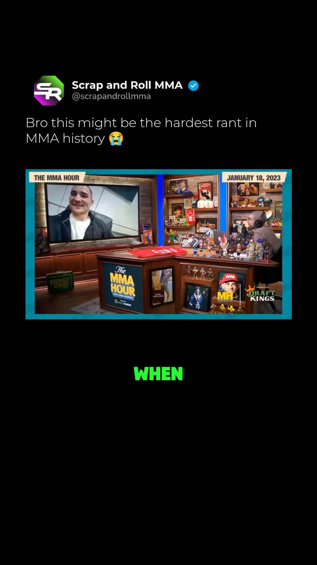 Ariel Helwani's Hardest Rant in MMA...