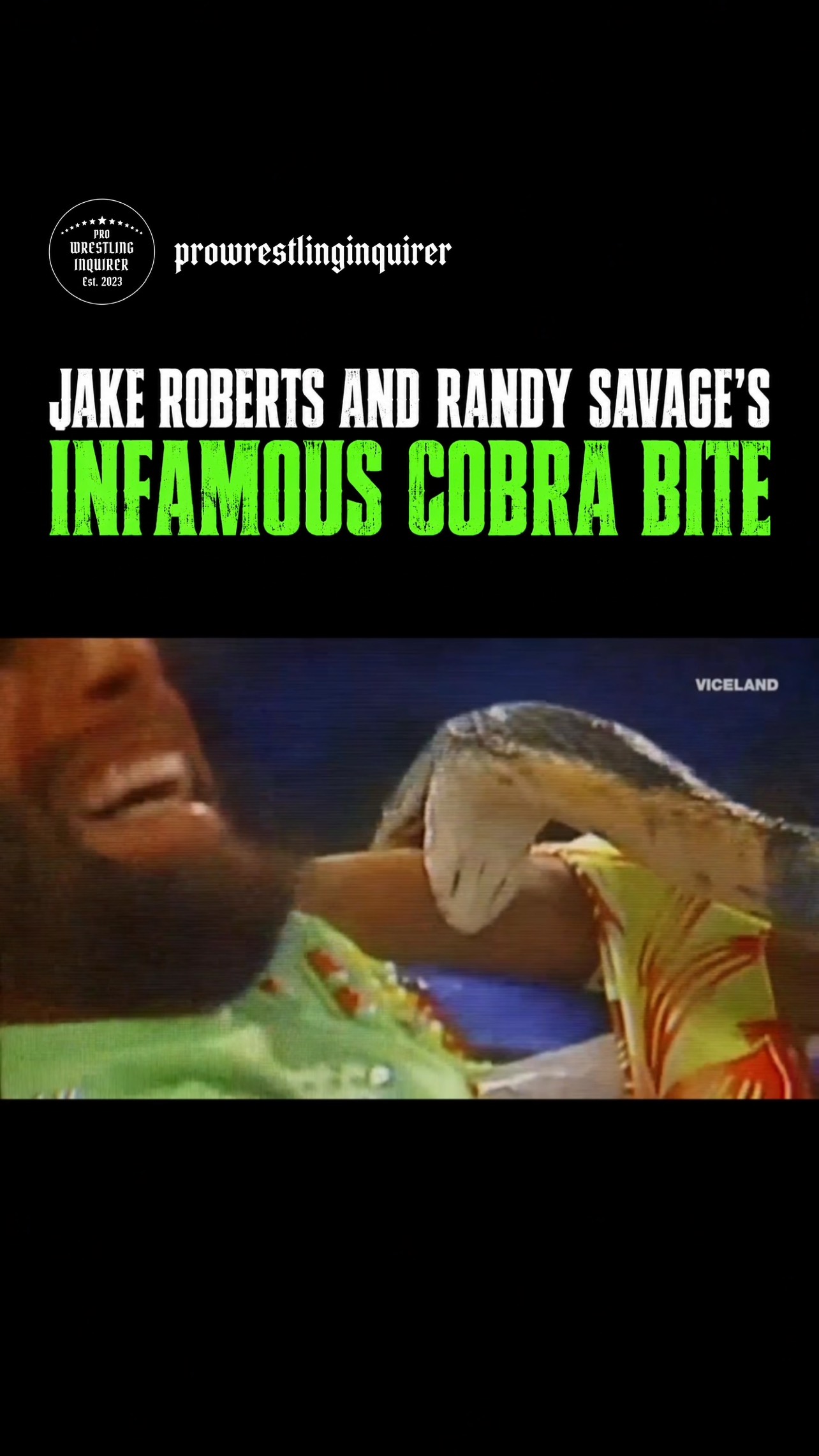 35 years ago: Jake "The Snake" Robe...