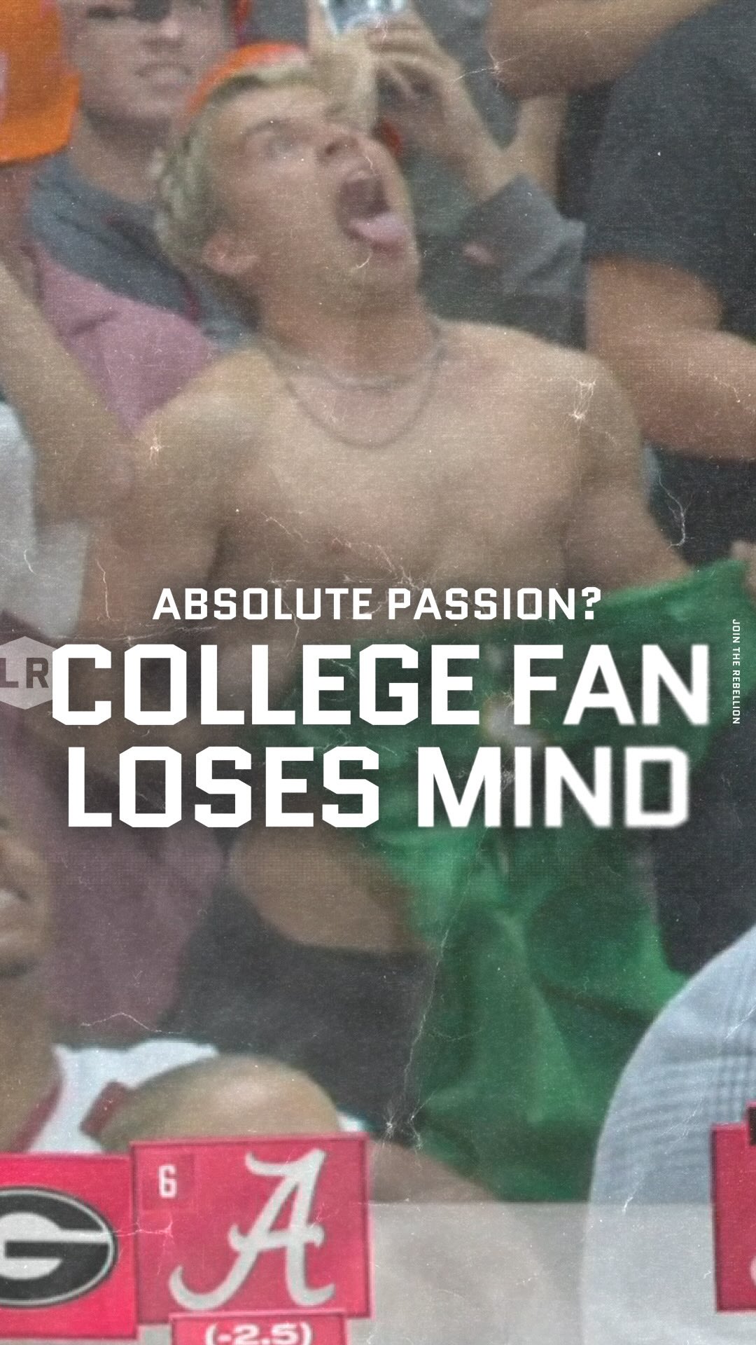 College fan loses mind: Absolute pa...