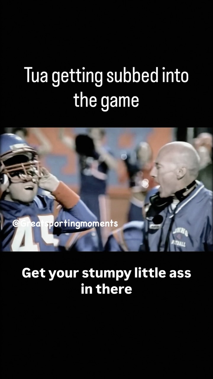 Tua Tagovailoa subbed into the game... on MILLIONS Tua Tagovailoa subbed into the game...