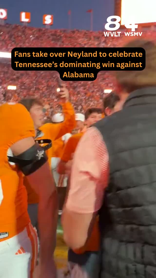 Tennessee fans celebrate dominating...