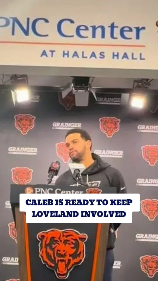 Caleb Williams ready to involve Col...