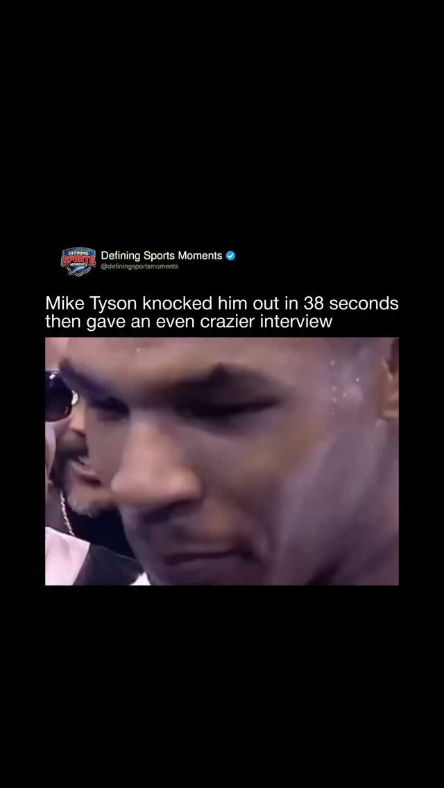 Mike Tyson's Infamous Post-Fight In...