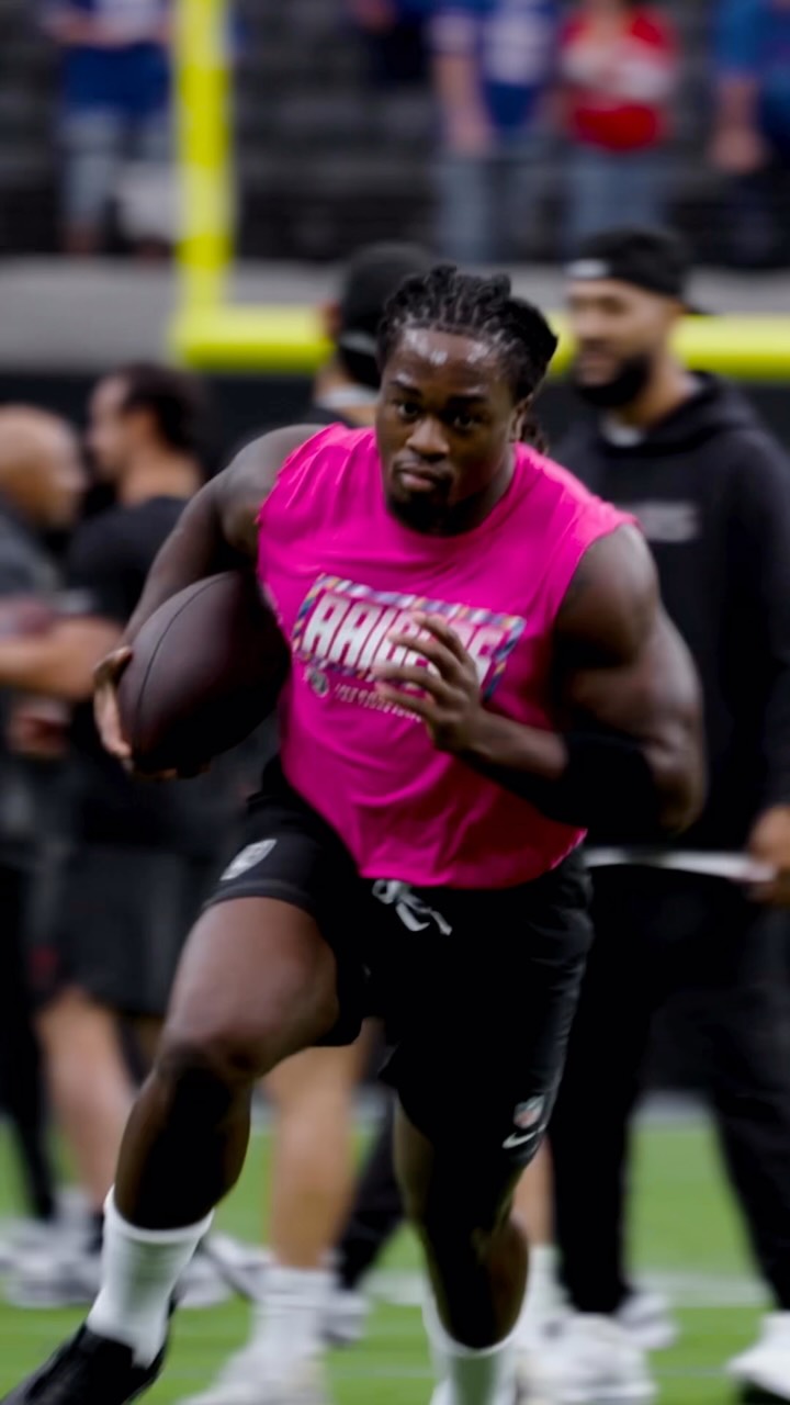 Las Vegas Raiders practice footage