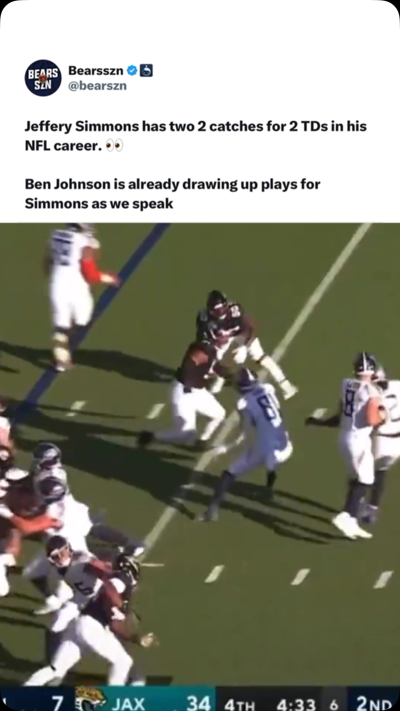 Jeffrey Simmons' Two Career Touchdo...