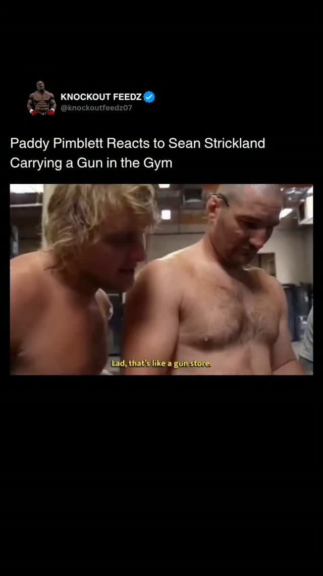 Paddy Pimblett reacts to Sean Stric...