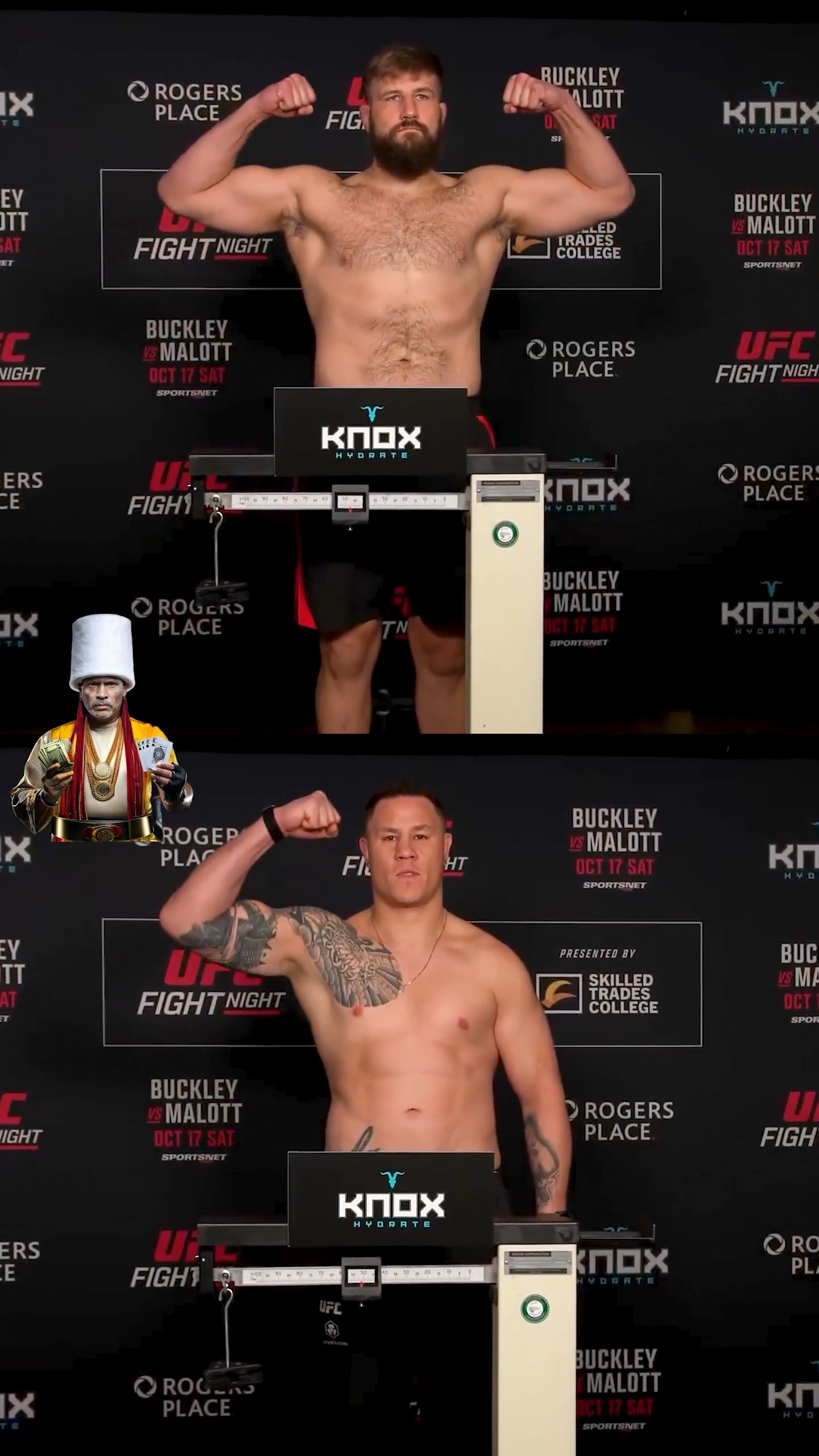 Tanner Boser vs Jhonata Diniz weigh... on MILLIONS Tanner Boser vs Jhonata Diniz weigh...