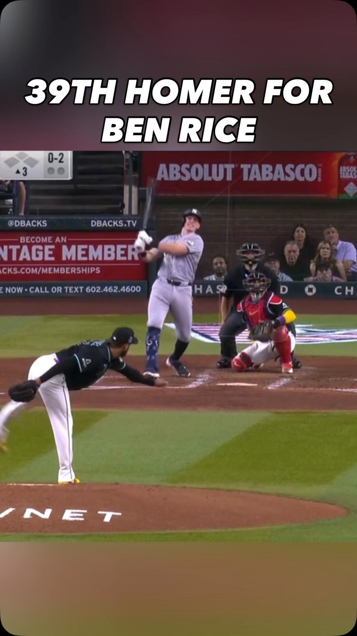 Ben Rice hits his 39th home run for...