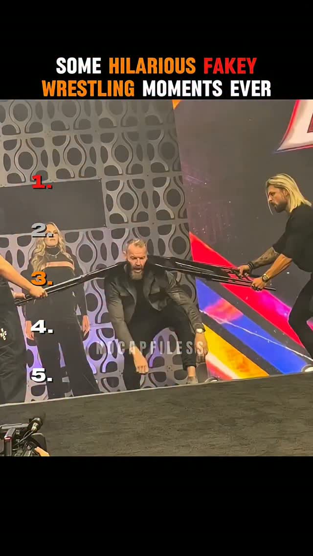 Hilarious "fakey" wrestling moments