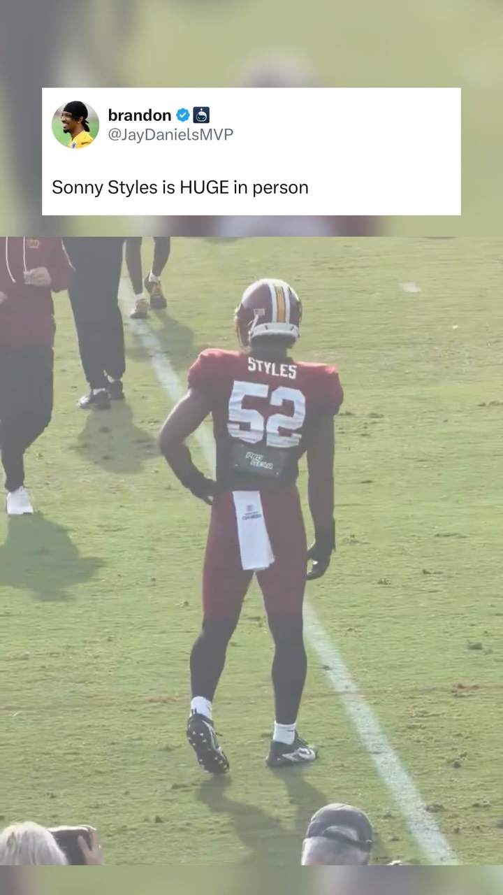 Commanders rookie Sonny Styles is a...