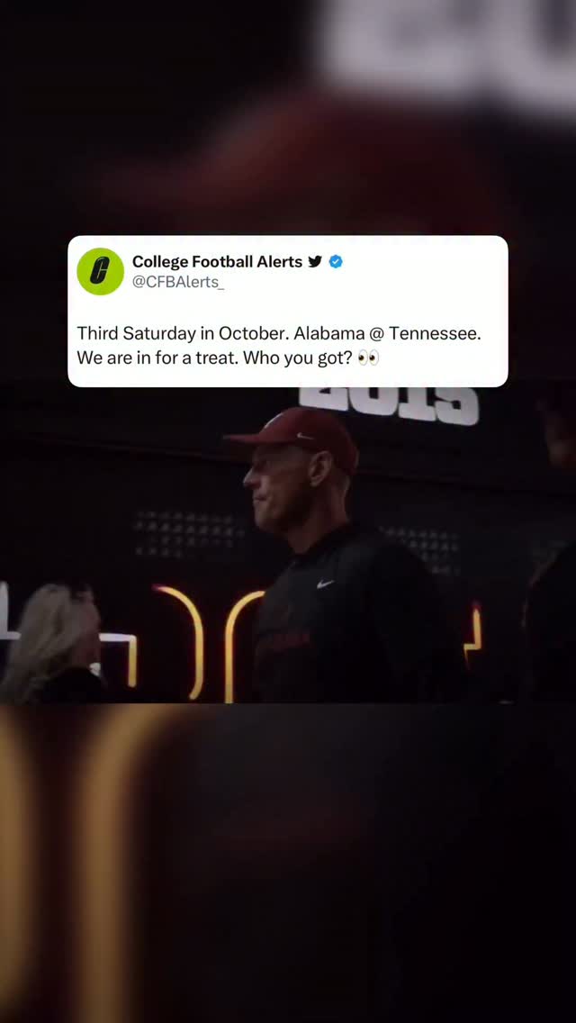Third Saturday in October: Alabama ...