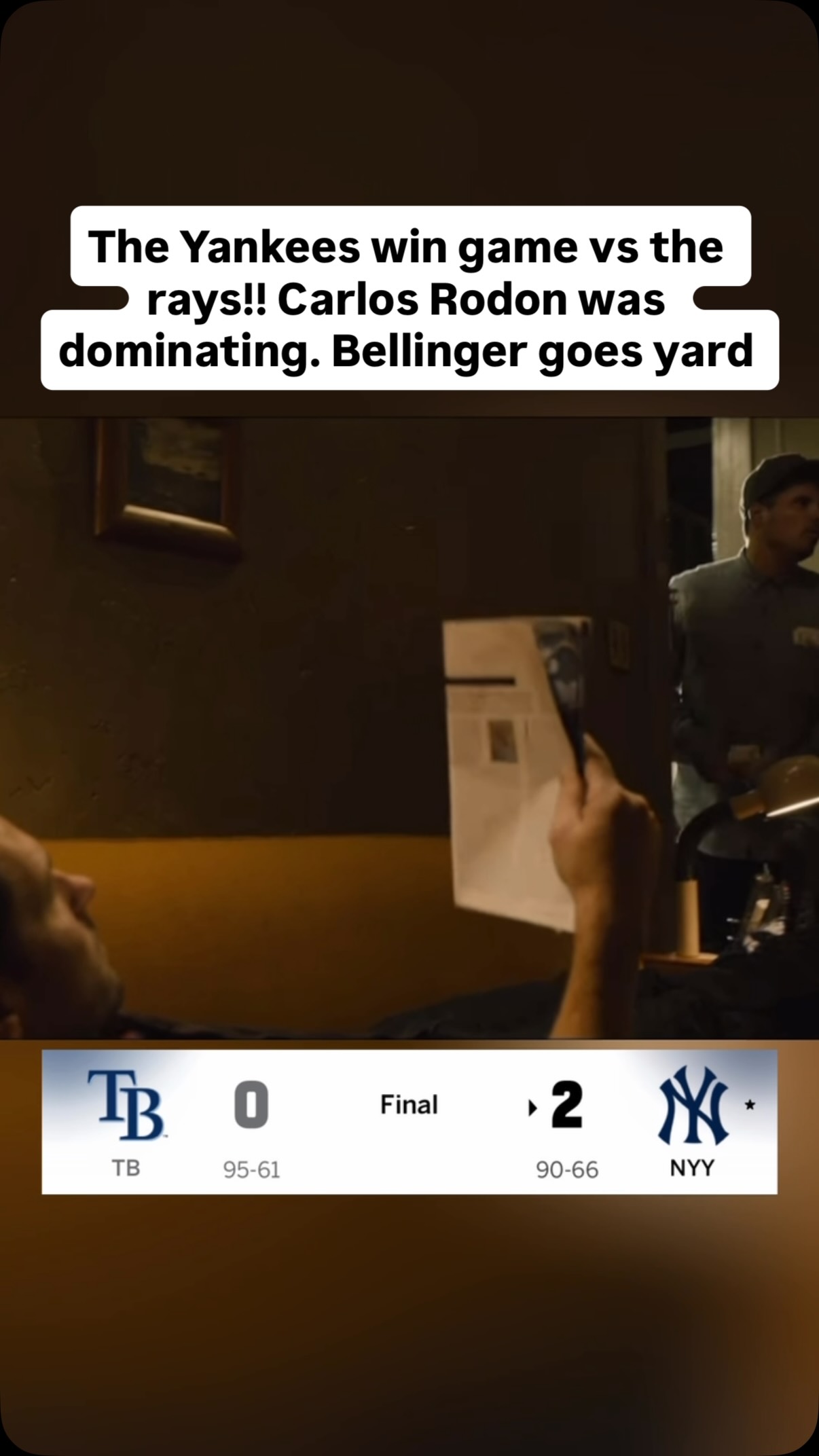 Yankees take Game 1 against the Ray...