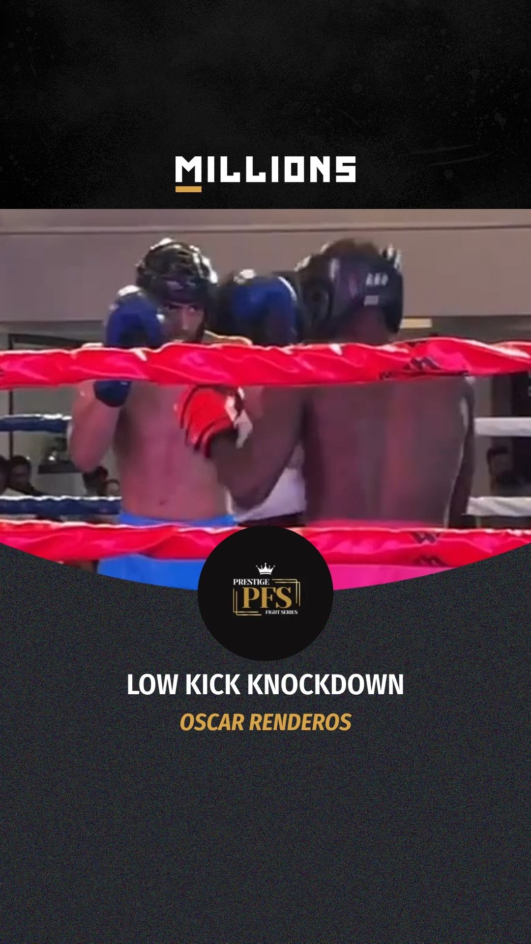 Oscar Renderos: Low Kick Knockdown ...