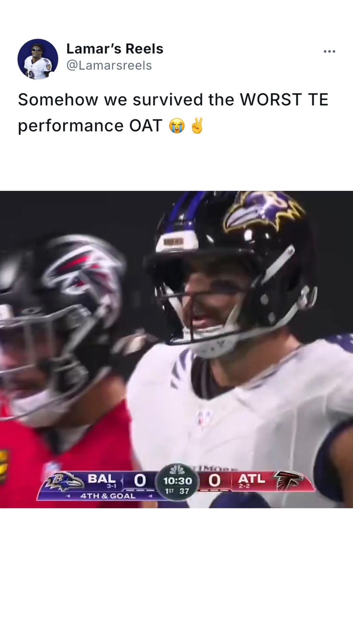 Mark Andrews' struggles in Ravens v...
